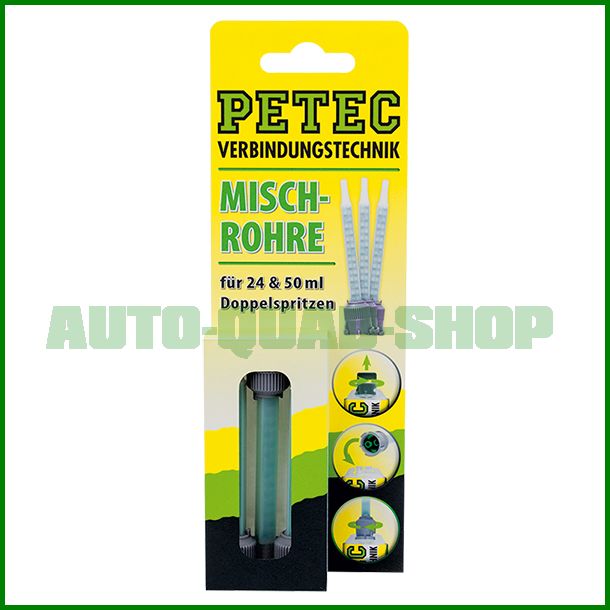 Mischrohr-f-r24ml-Doppelspritze-50ml-Doppelkartusche-3-St-ck-SB-Karte-Petec Mischrohr - Set - Petec