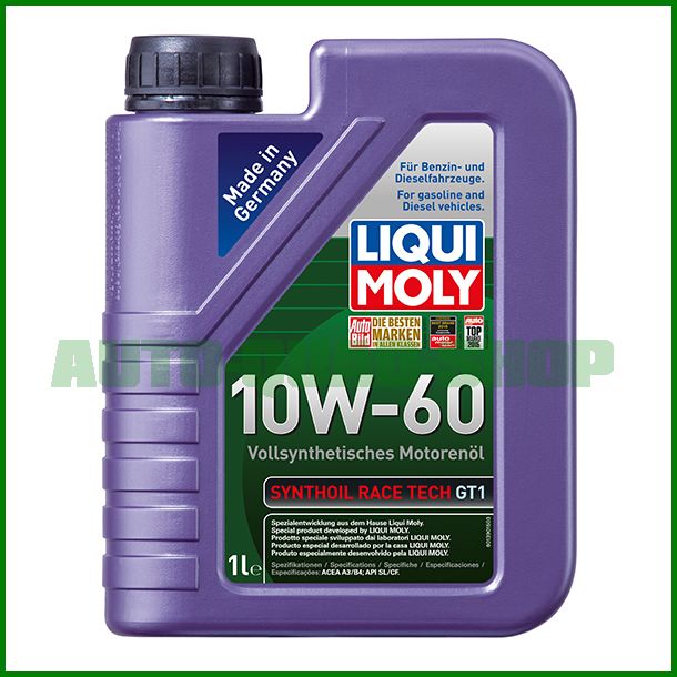 Synthoil-Race-Tech-GT1-10W60-1Liter-Liqui-Moly Synthoil Race Tech GT1 10W-60 - Liqui Moly