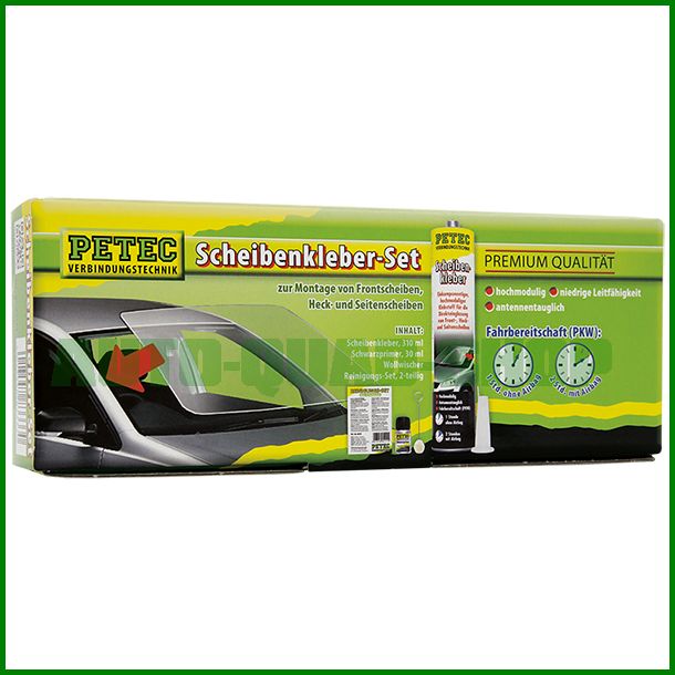Scheibenkleber-Set-310ml-Kartusche-Petec Scheibenkleber - Set - Kartusche - Petec